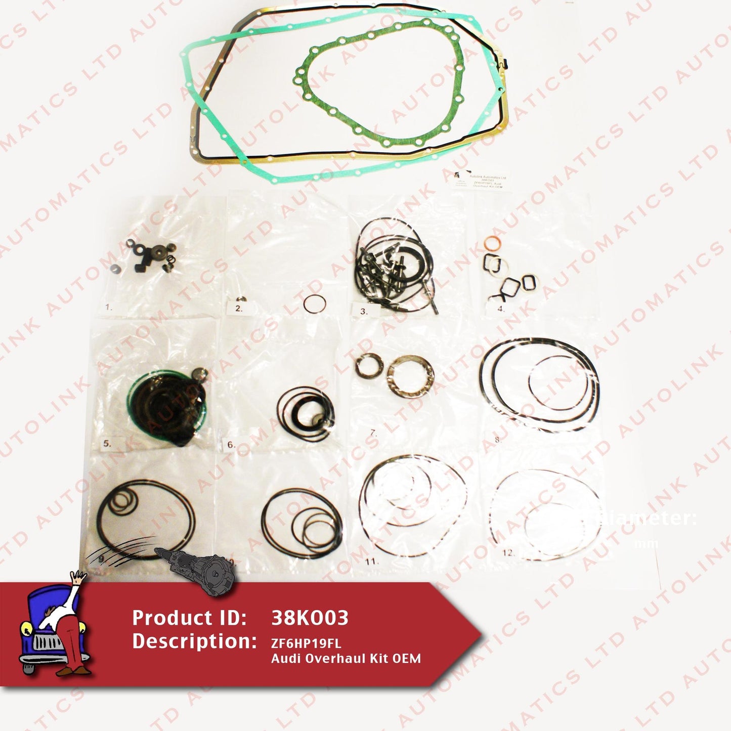 ZF6HP19FL Audi Overhaul Kit OEM