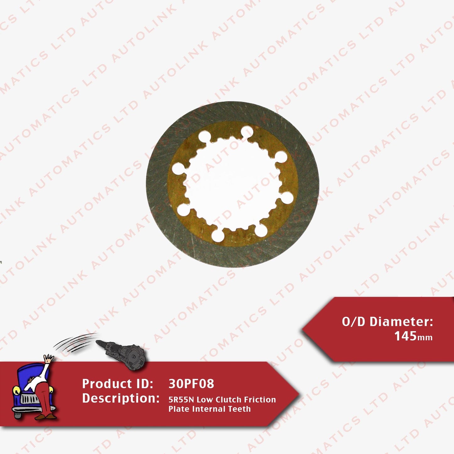 5R55N Low Clutch Friction Plate Internal Teeth