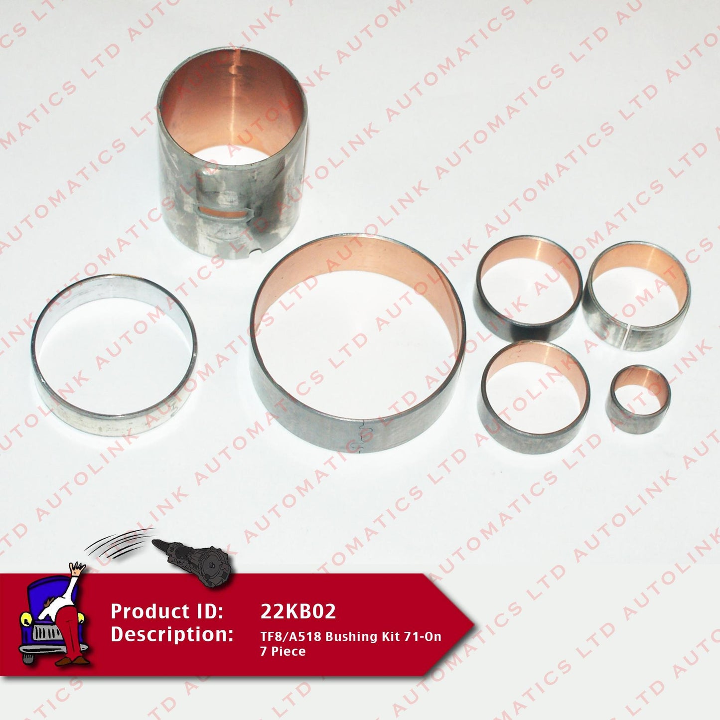 TF8/A518 Bushing Kit 71-On 7 Peice