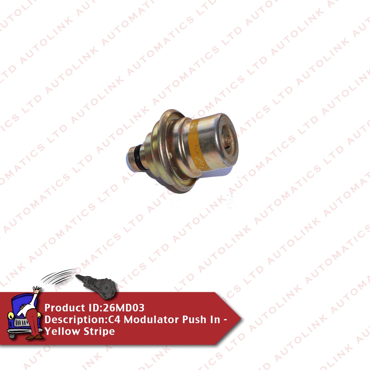 C4 Modulator Push In - Yellow Stripe