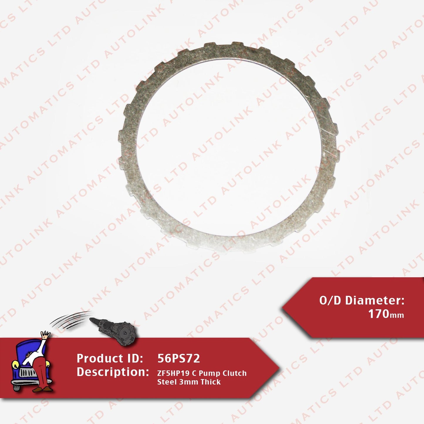 ZF5HP19 C Pump Clutch Steel 3mm Thick