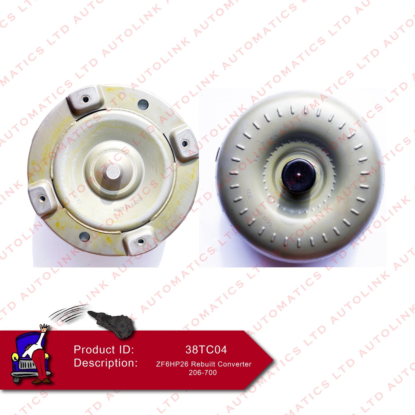 ZF6HP26 Rebuilt Converter 206-700