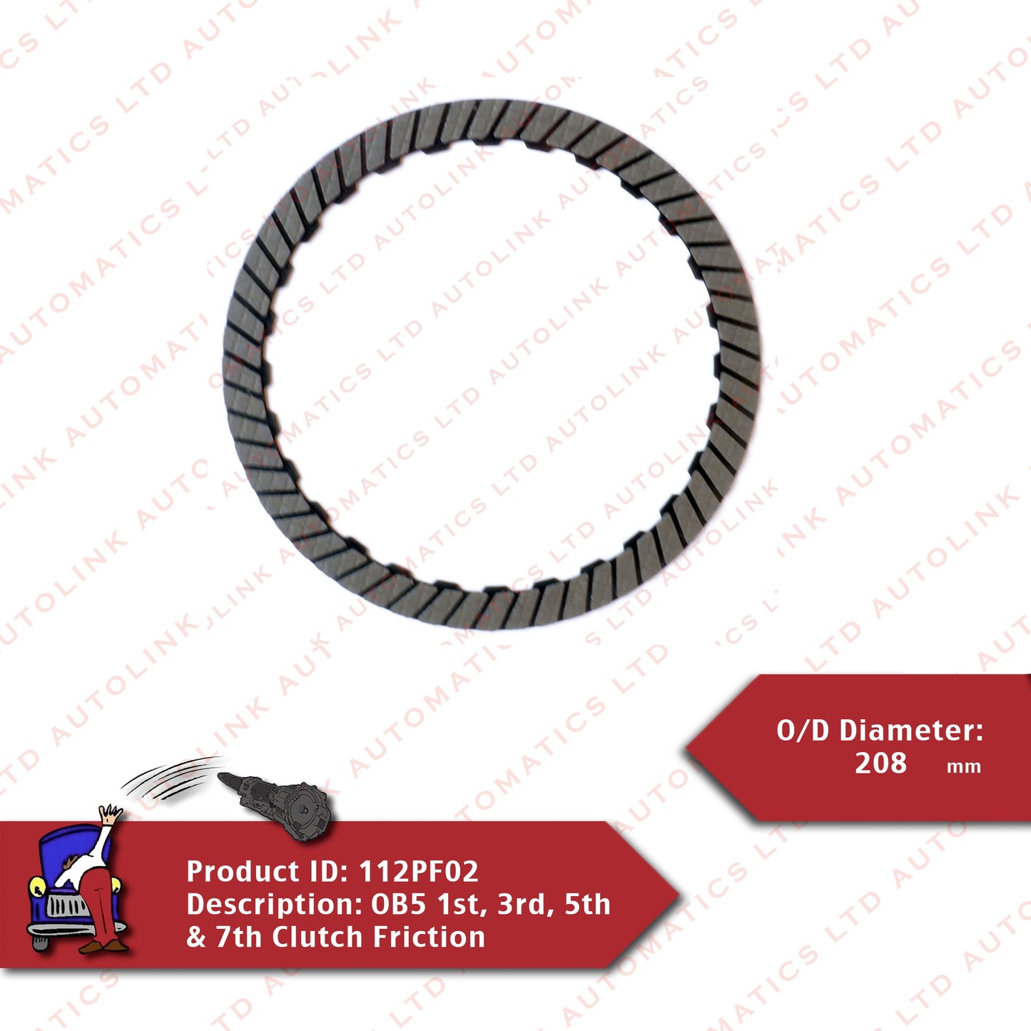 DL501 0B5 1st, 3rd, 5th & 7th Clutch Friction