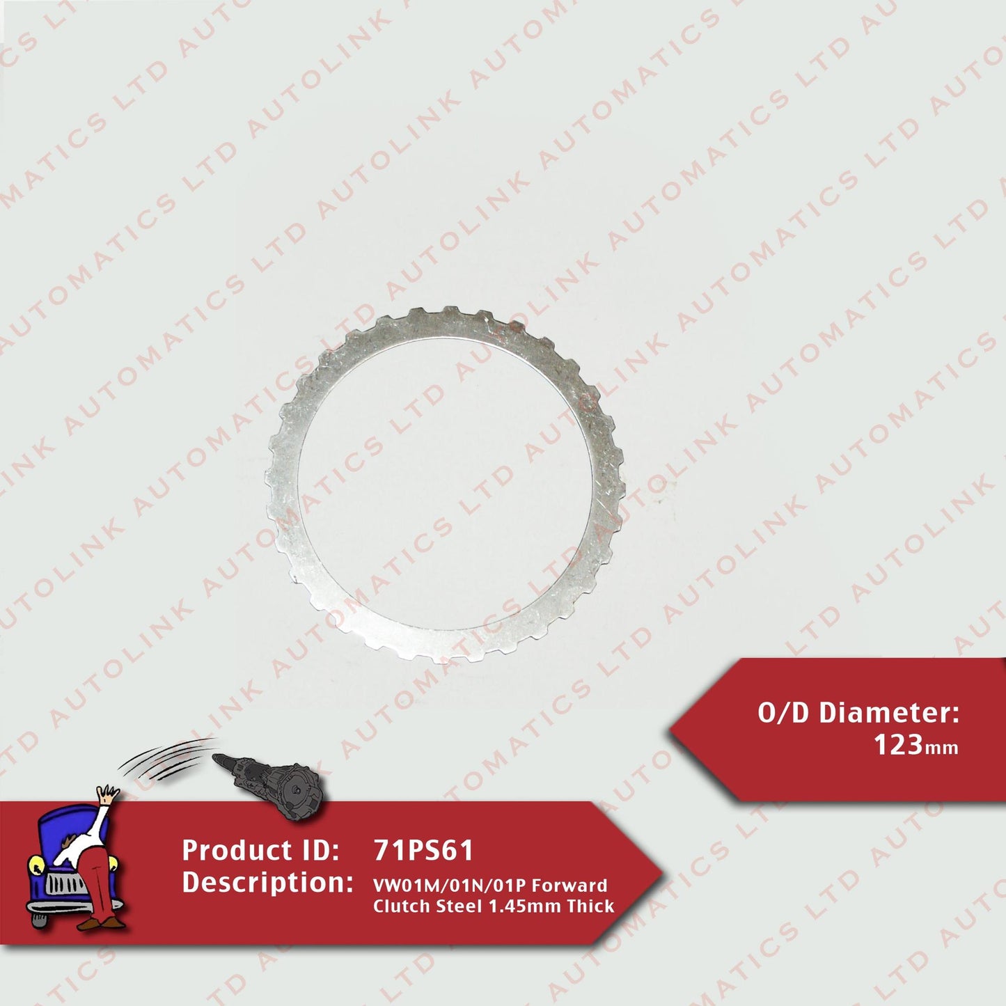 VW01M/01N/01P Forward Clutch Steel 1.45mm Thick