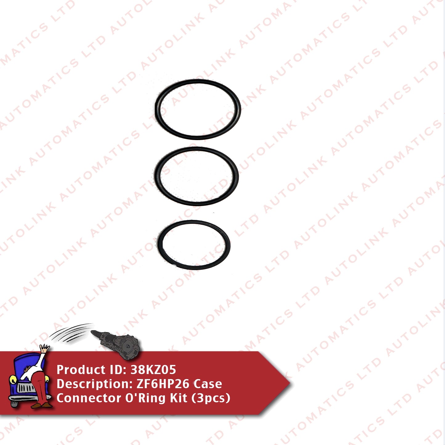 ZF6HP26 Case Connector O'Ring Kit (3pcs)