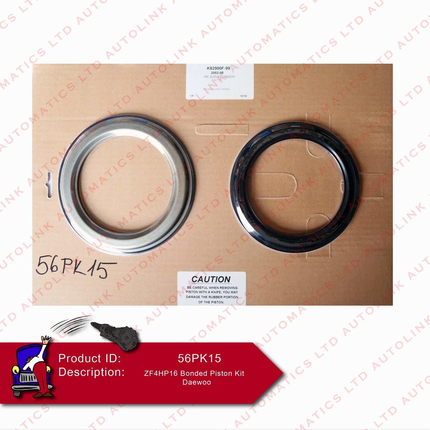 ZF4HP16 Bonded Piston Kit Daewoo