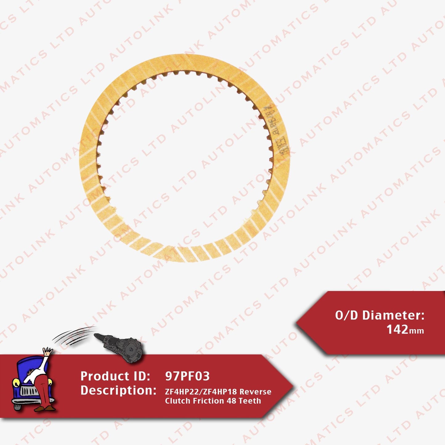 ZF4HP22/ZF4HP18 Reverse Clutch Friction 48 Teeth