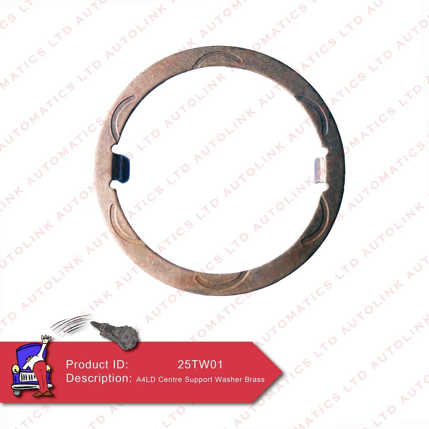 A4LD Centre Support Washer Brass
