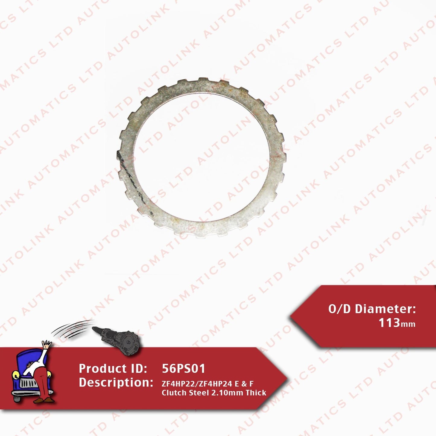 ZF4HP22/ZF4HP24 E & F Clutch Steel 2.10mm Thick
