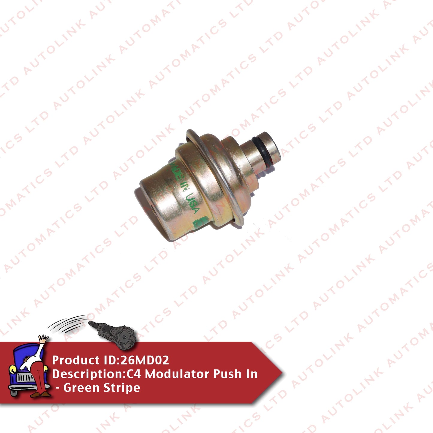 C4 Modulator Push In - Green Stripe