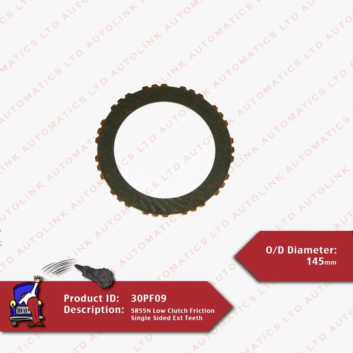 5R55N Low Clutch Friction Single Sided Ext Teeth
