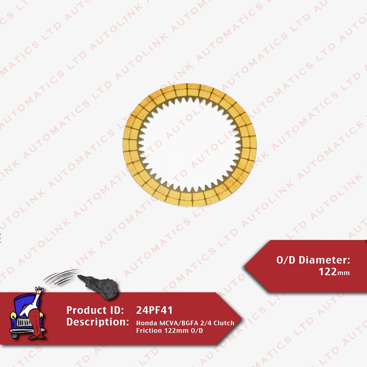 Honda MCVA/BGFA 2/4 Clutch Friction 122mm O/D