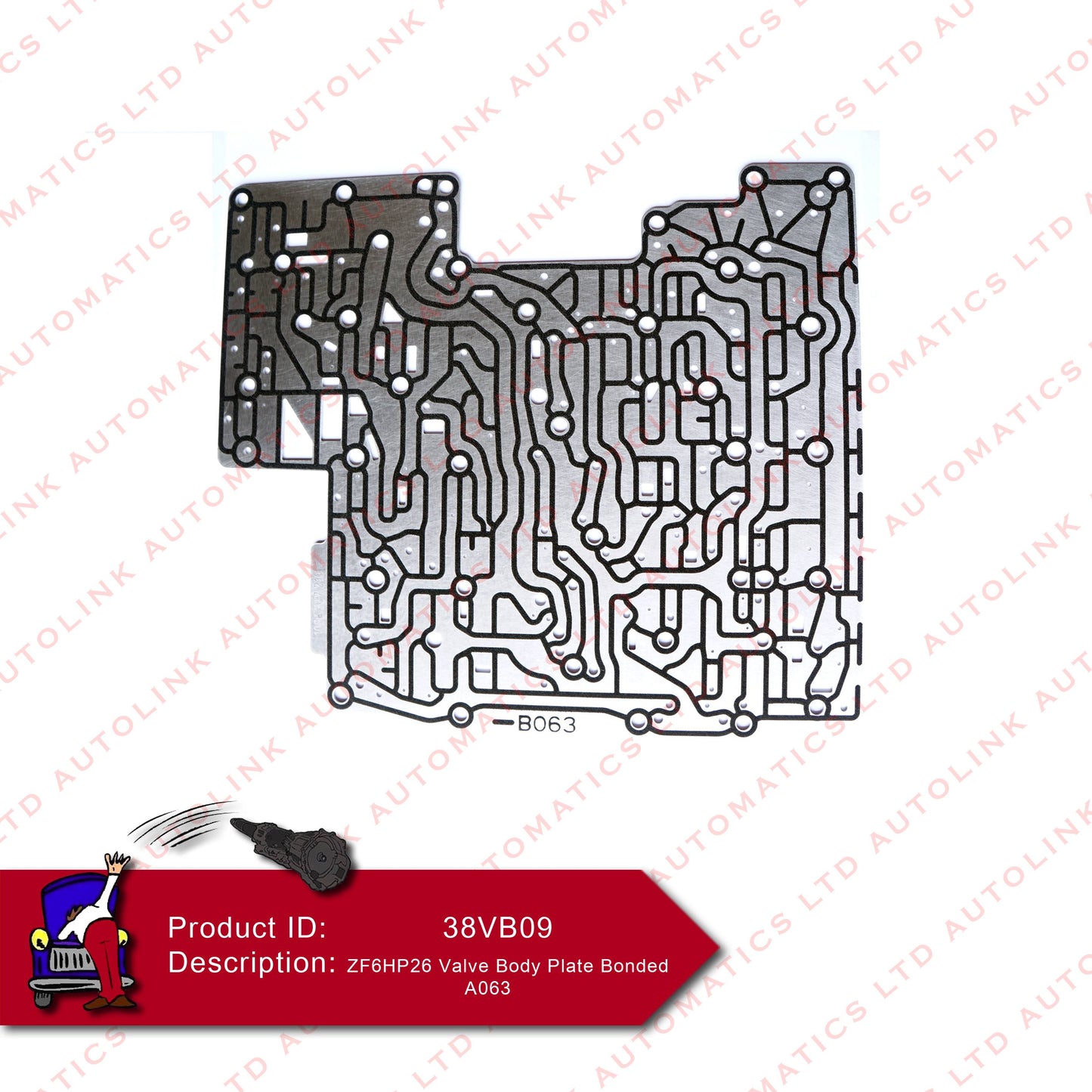 ZF6HP26 Valve Body Plate Bonded A063