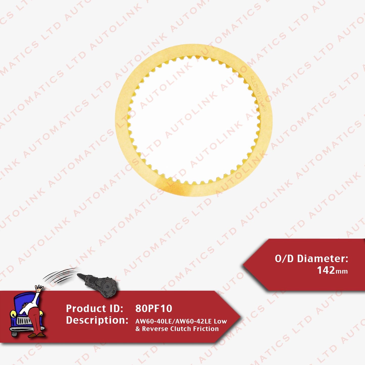 AW60-40LE/AW60-42LE Low & Reverse Clutch Friction