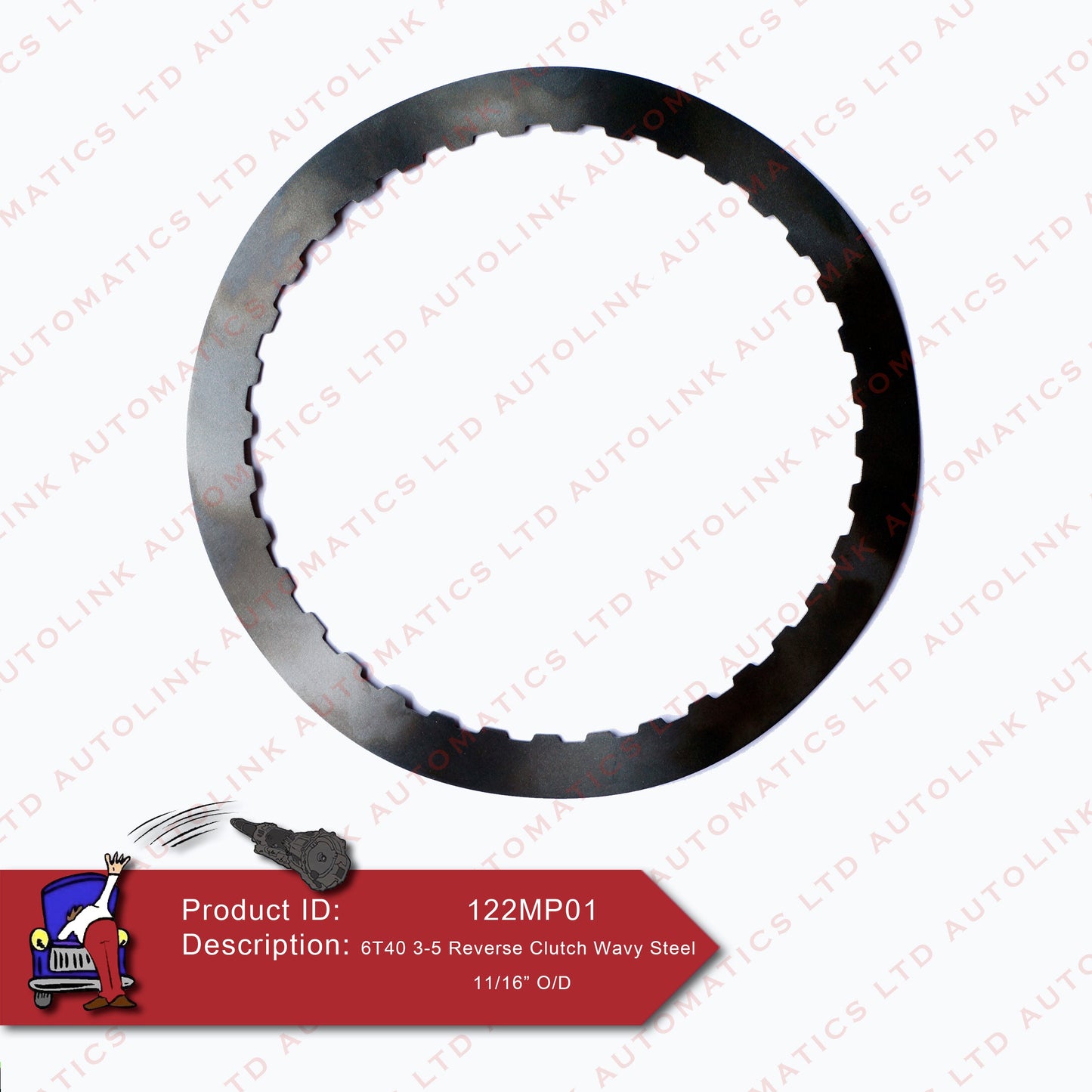 6T40 3-5 Reverse Clutch Wavy Steel 11/16" O/D
