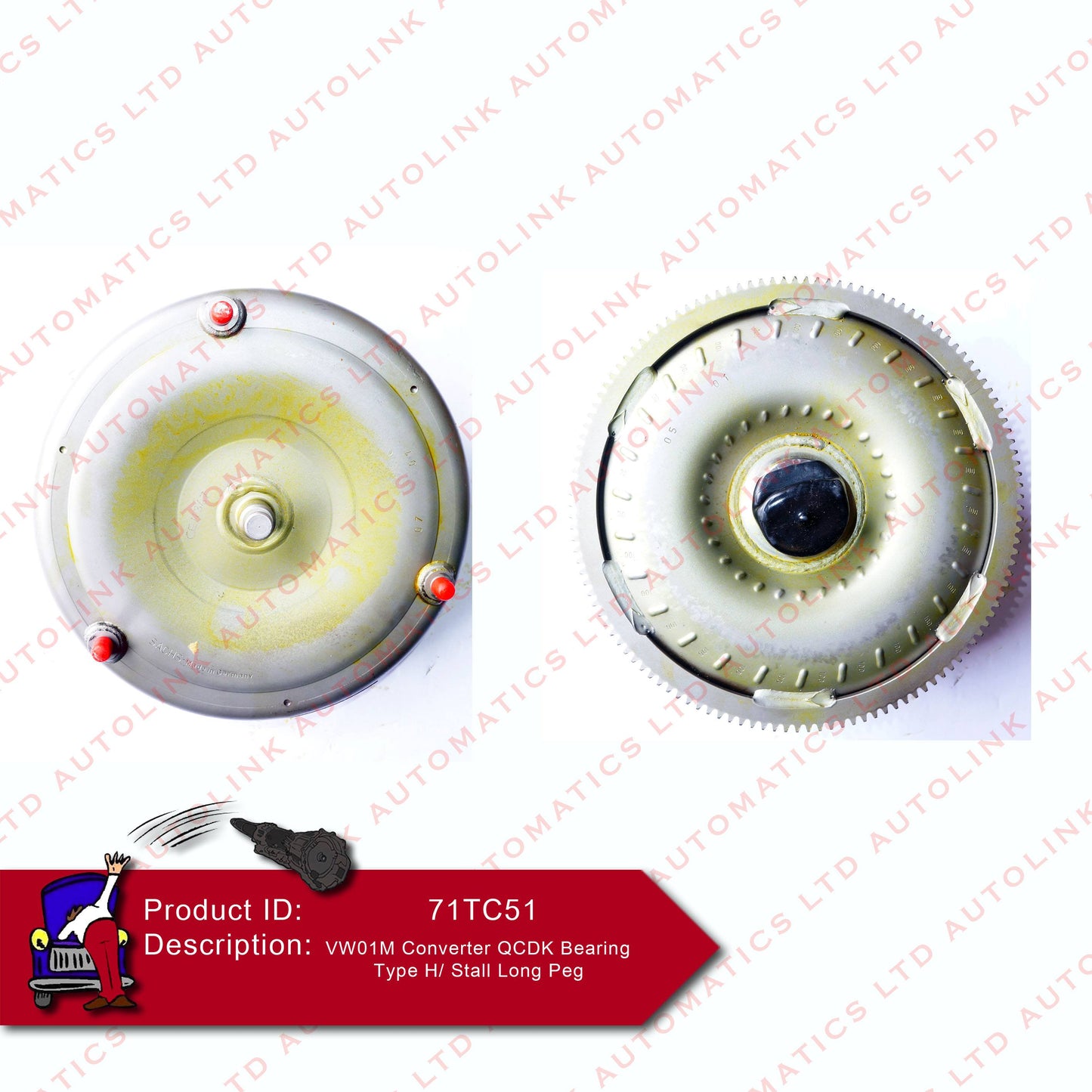 VW01M Converter QCDK Bearing Type H/Stall Long Peg