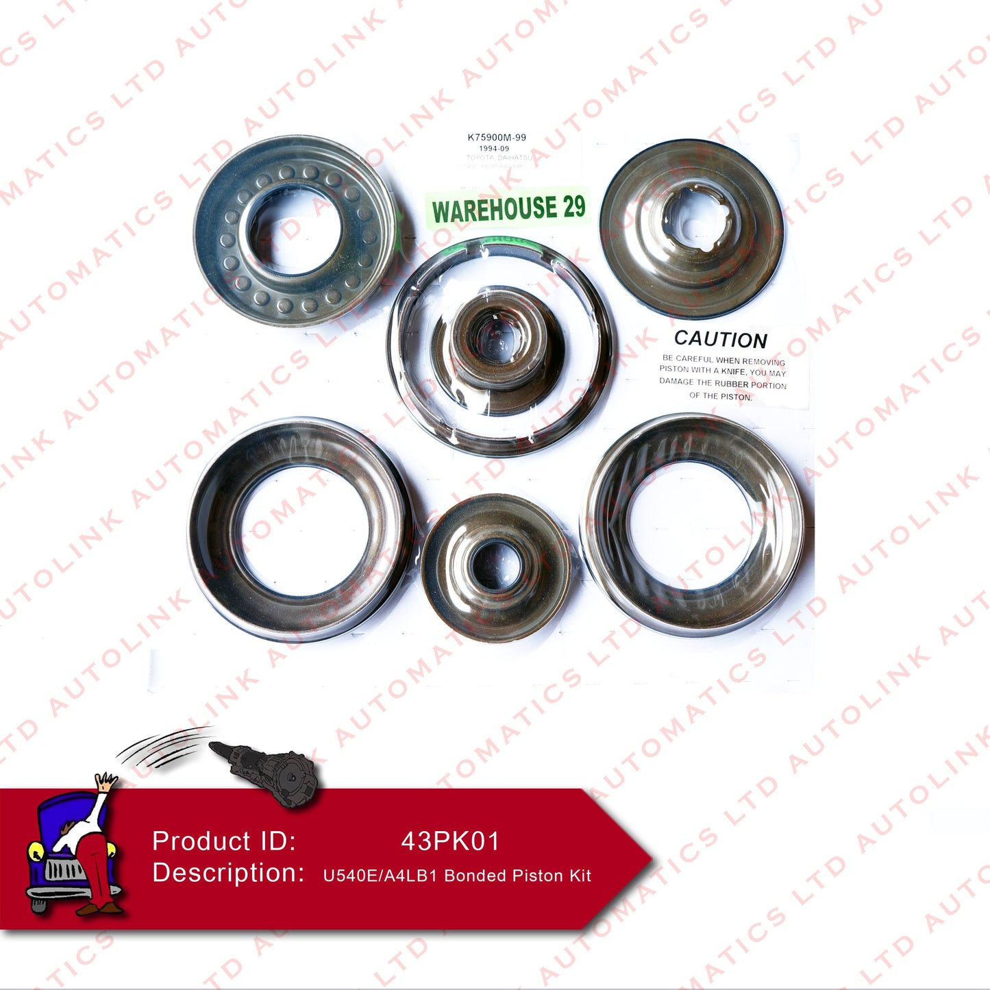U540E/A4LB1 Bonded Piston Kit