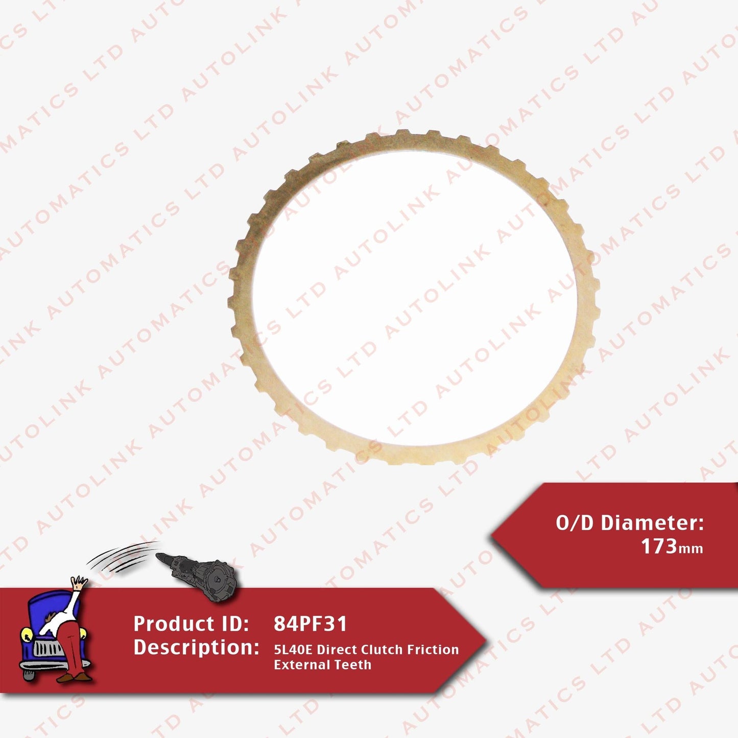5L40E Direct Clutch Friction External Teeth