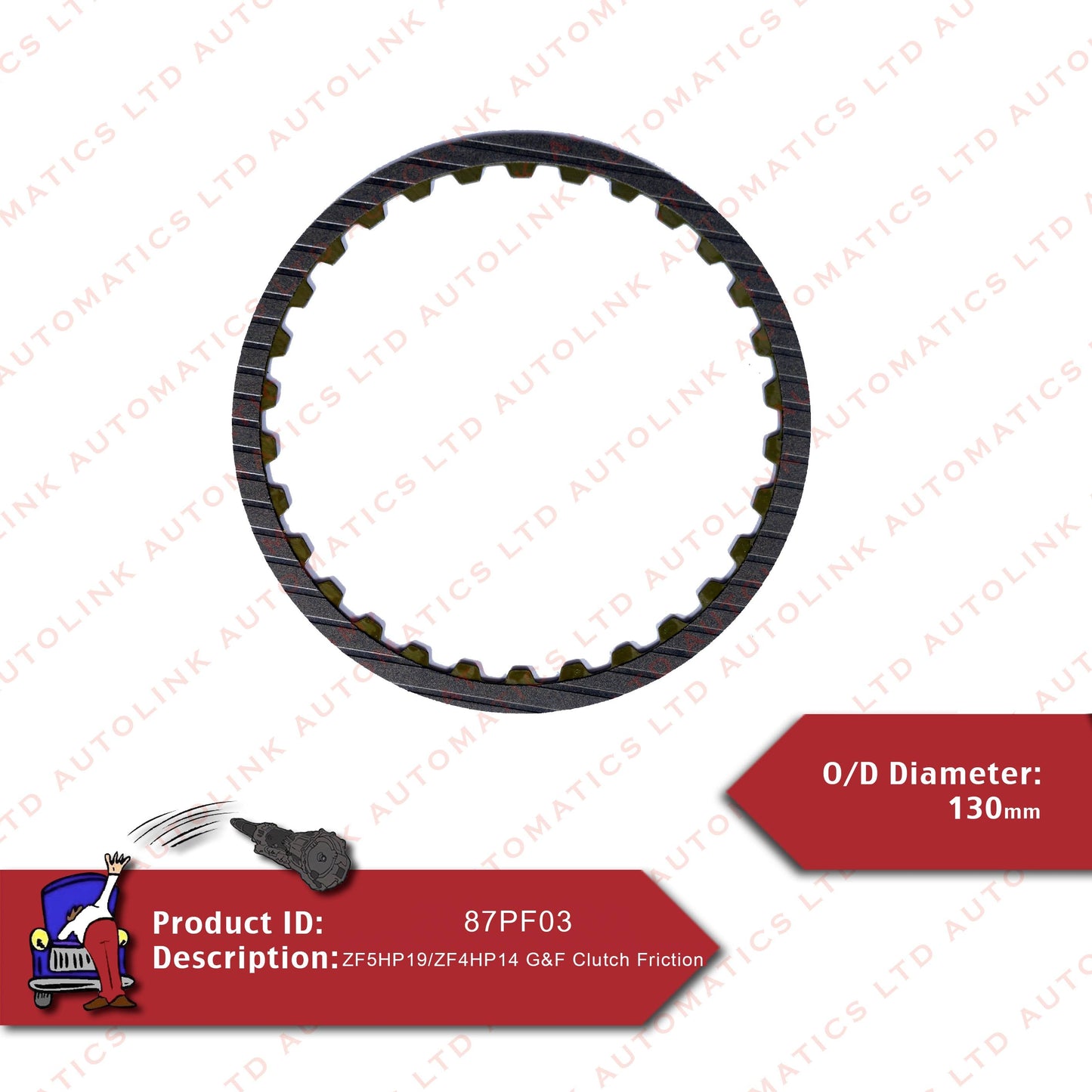 ZF5HP19/ZF4HP14 G & F Clutch Friction