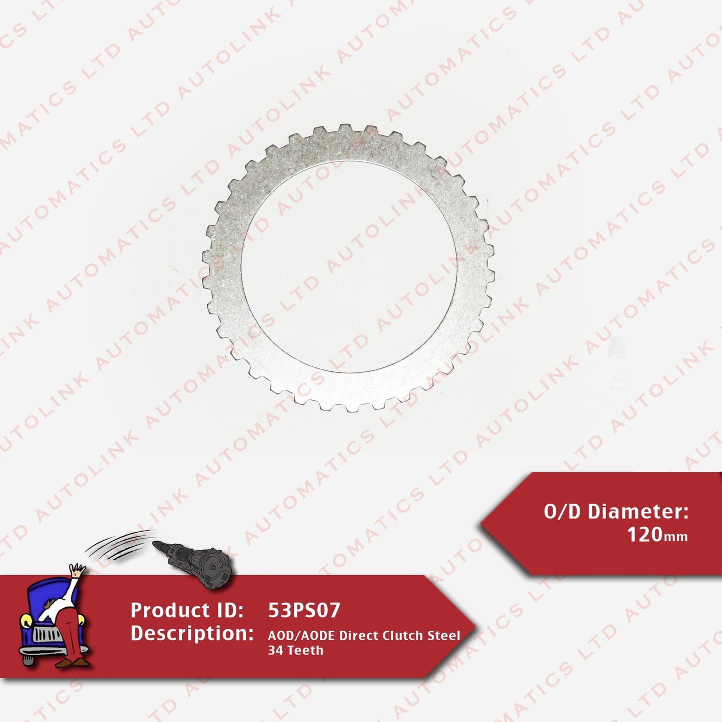 AOD/AODE Direct Clutch Steel 34 Teeth