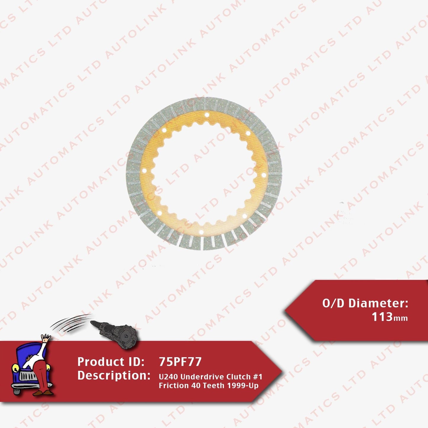 U240 Underdrive Clutch #2 Friction 28 Teeth 1999-Up