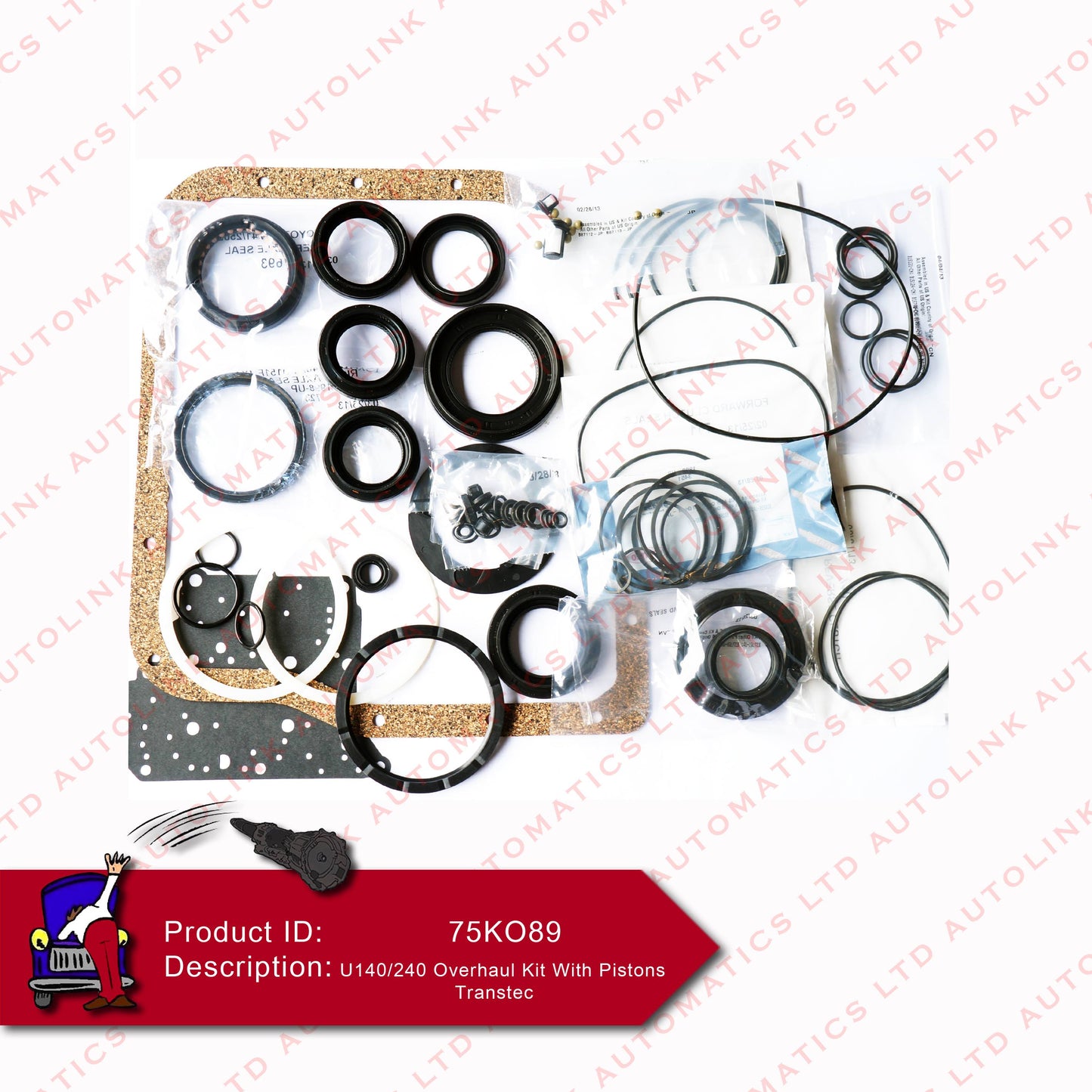 U140/240 Overhaul Kit With Pistons Transtec