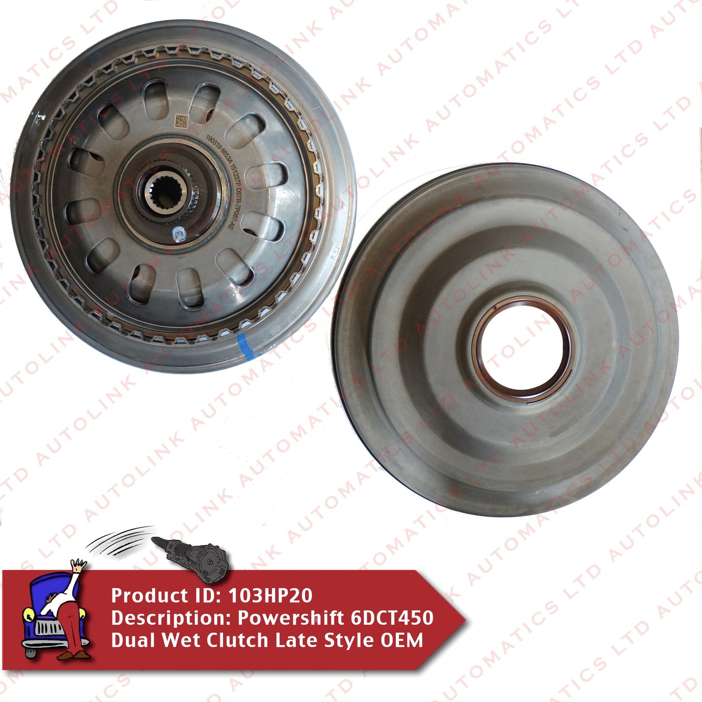 Powershift 6DCT451 Dual Wet Clutch Late Style OEM