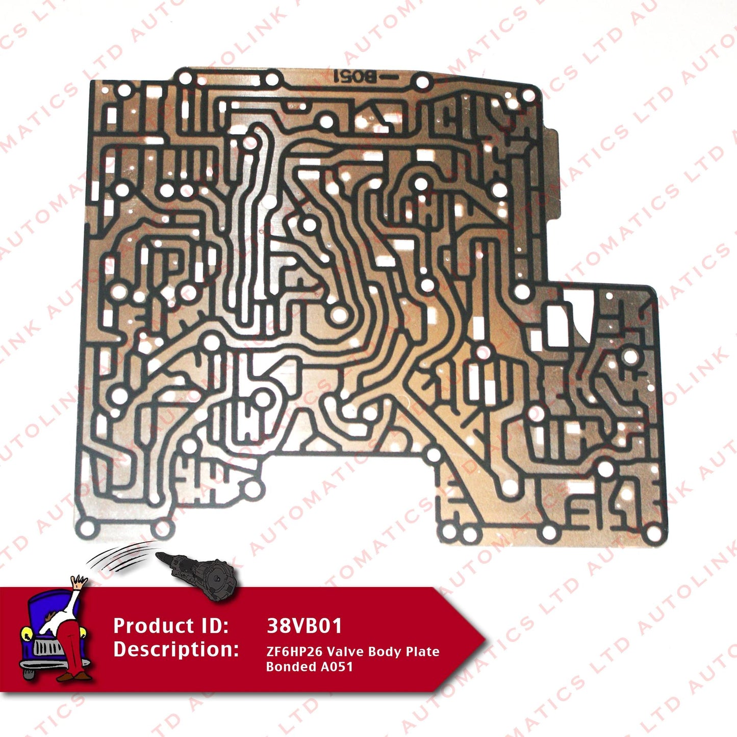 ZF6HP26 Valve Body Plate Bonded A051
