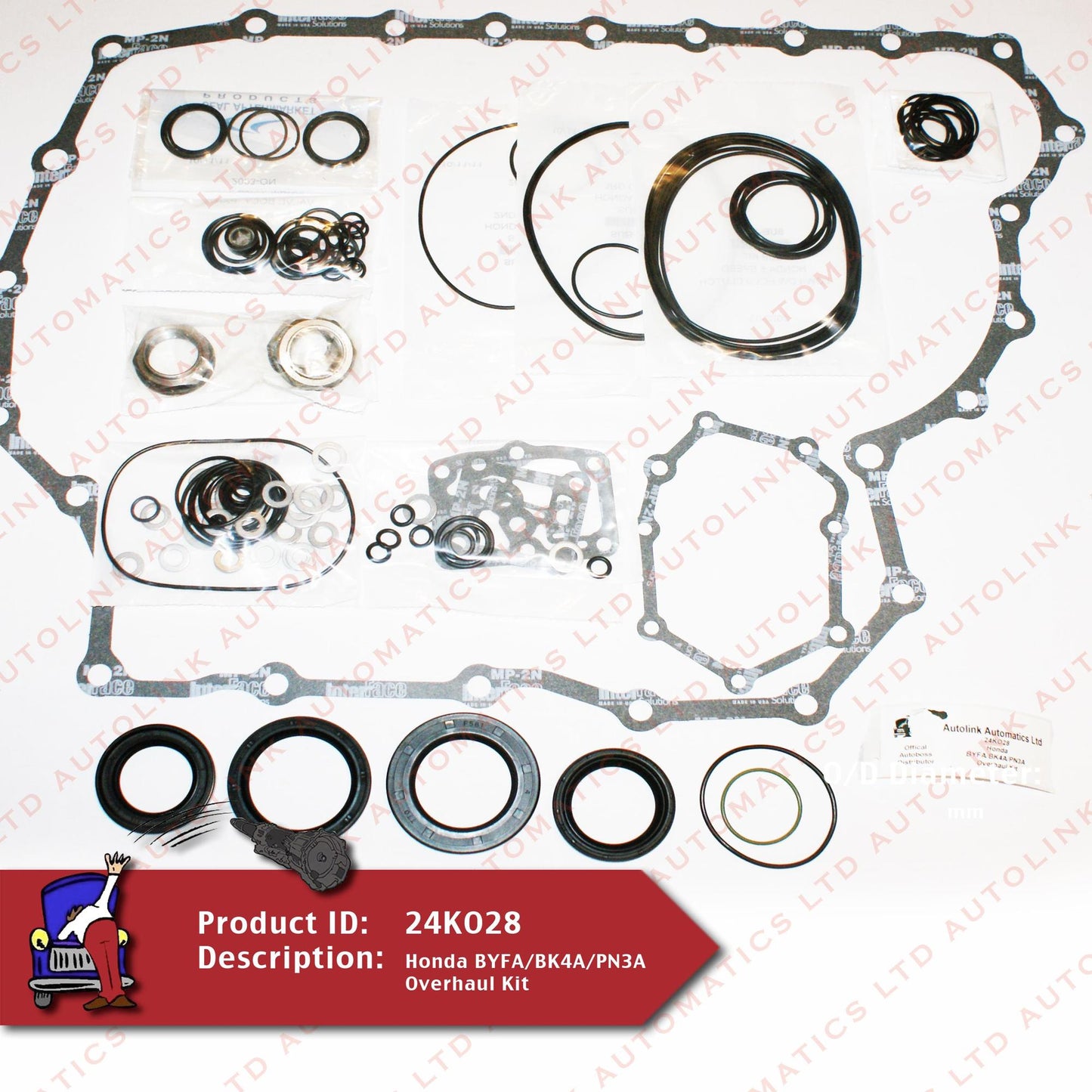 Honda BYFA/BK4A/PN3A Overhaul Kit