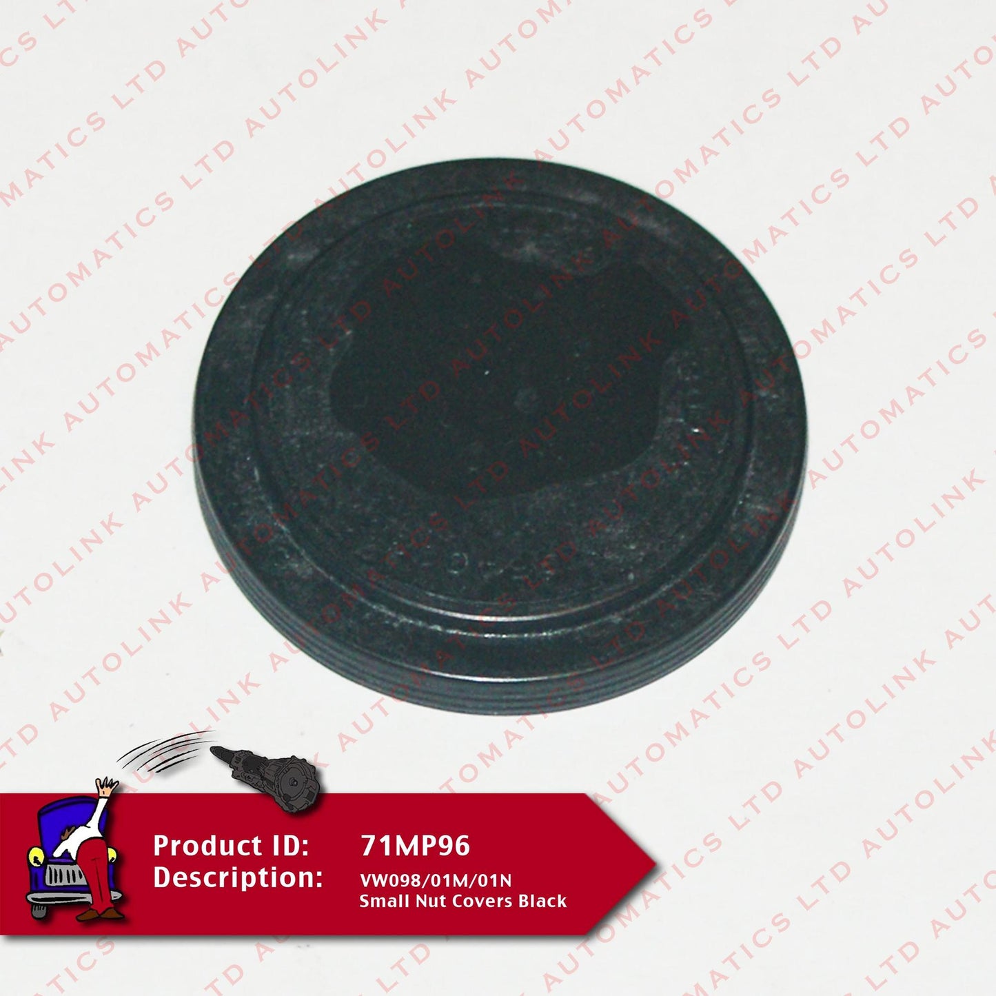 VW098/01M/01N Small Nut Covers Black