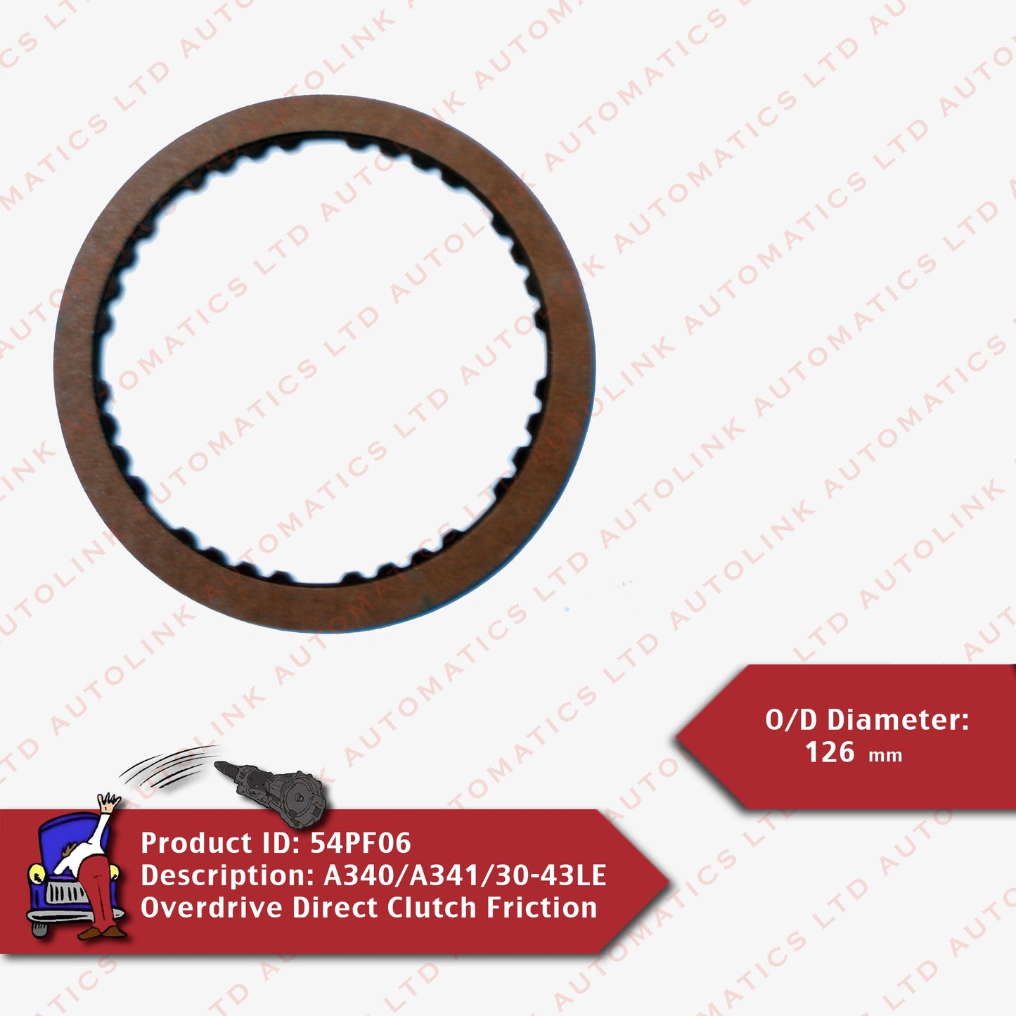 A340/A341/30-43LE Overdrive Direct Clutch Friction