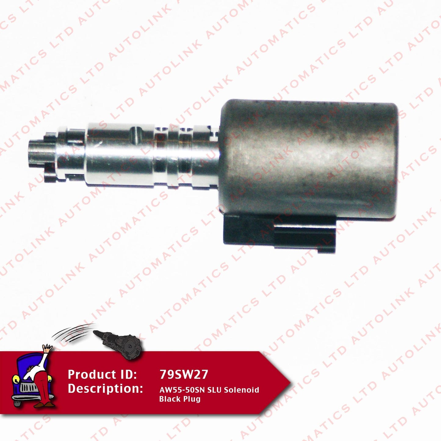 AW55-50SN SLU Solenoid Black Plug
