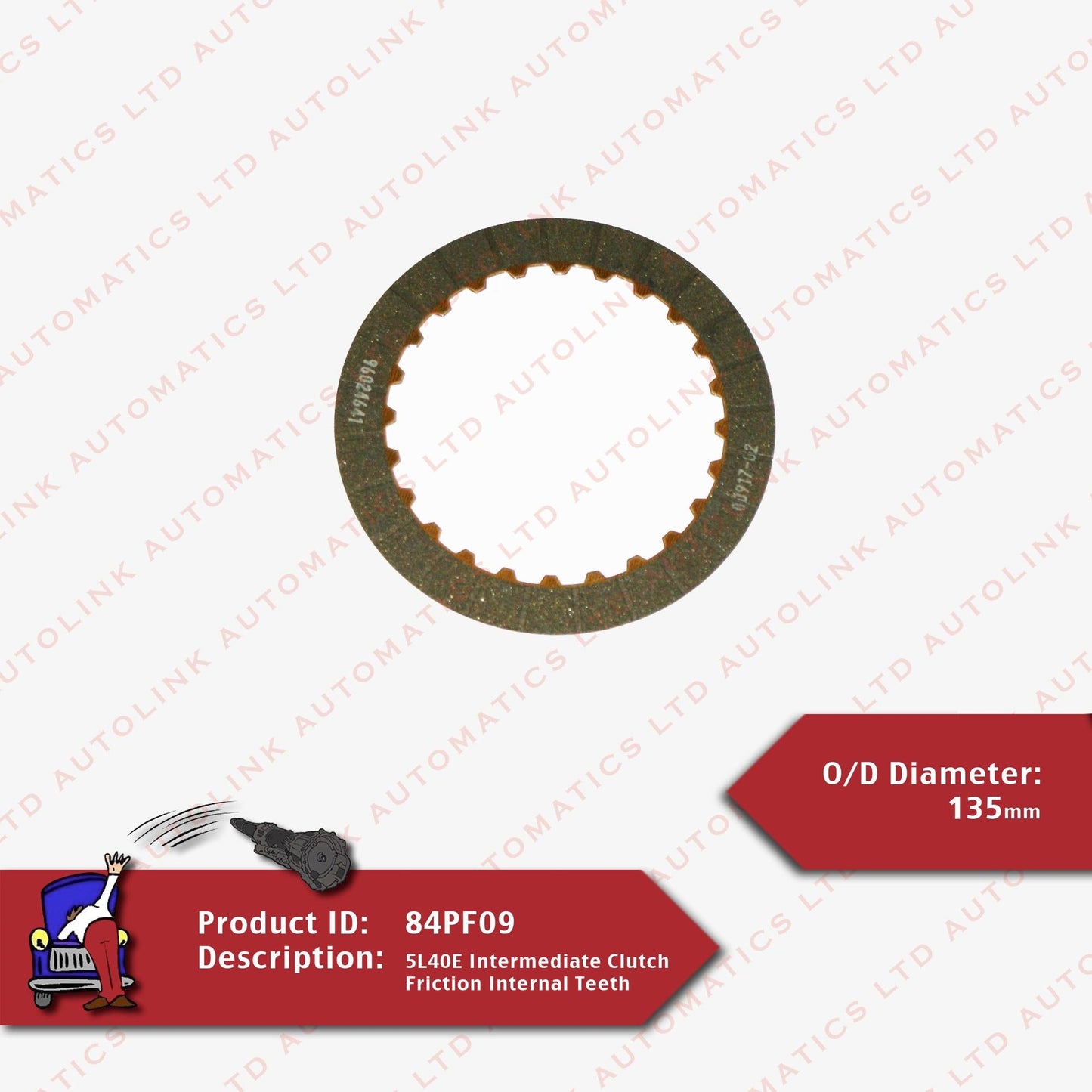 5L40E Intermediate Clutch Friction Internal Teeth