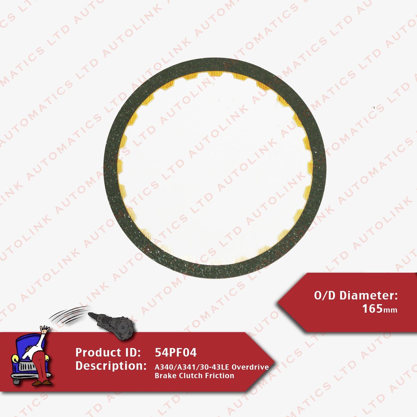 A340/A341/30-43LE Overdrive Brake Clutch Friction