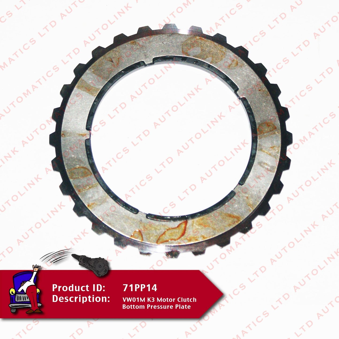 VW01M K3 Motor Clutch Bottom Pressure Plate