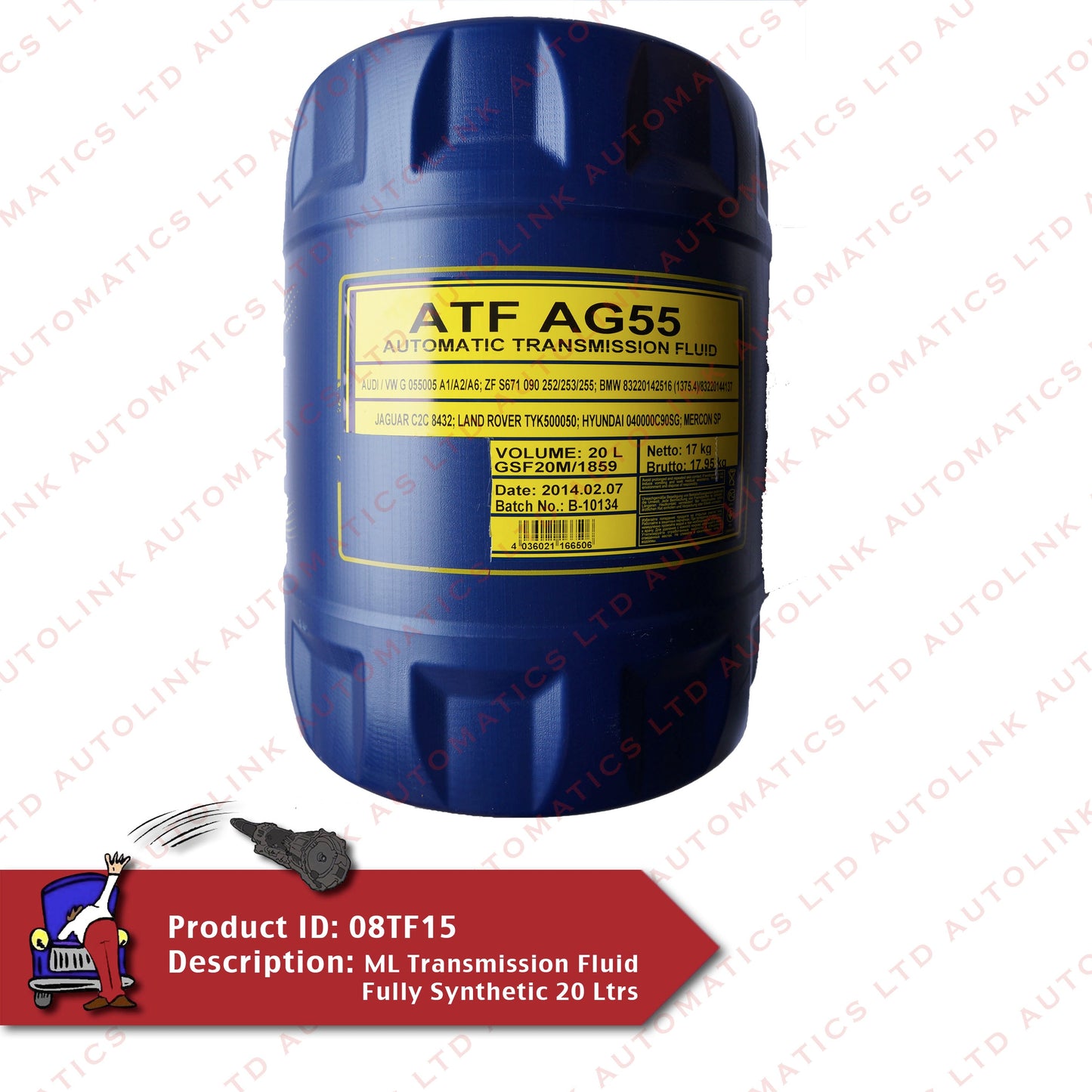 ML Transmission Fluid Fully Synthetic 20 Ltrs AG55 Lifeguard 6 Transguard 6