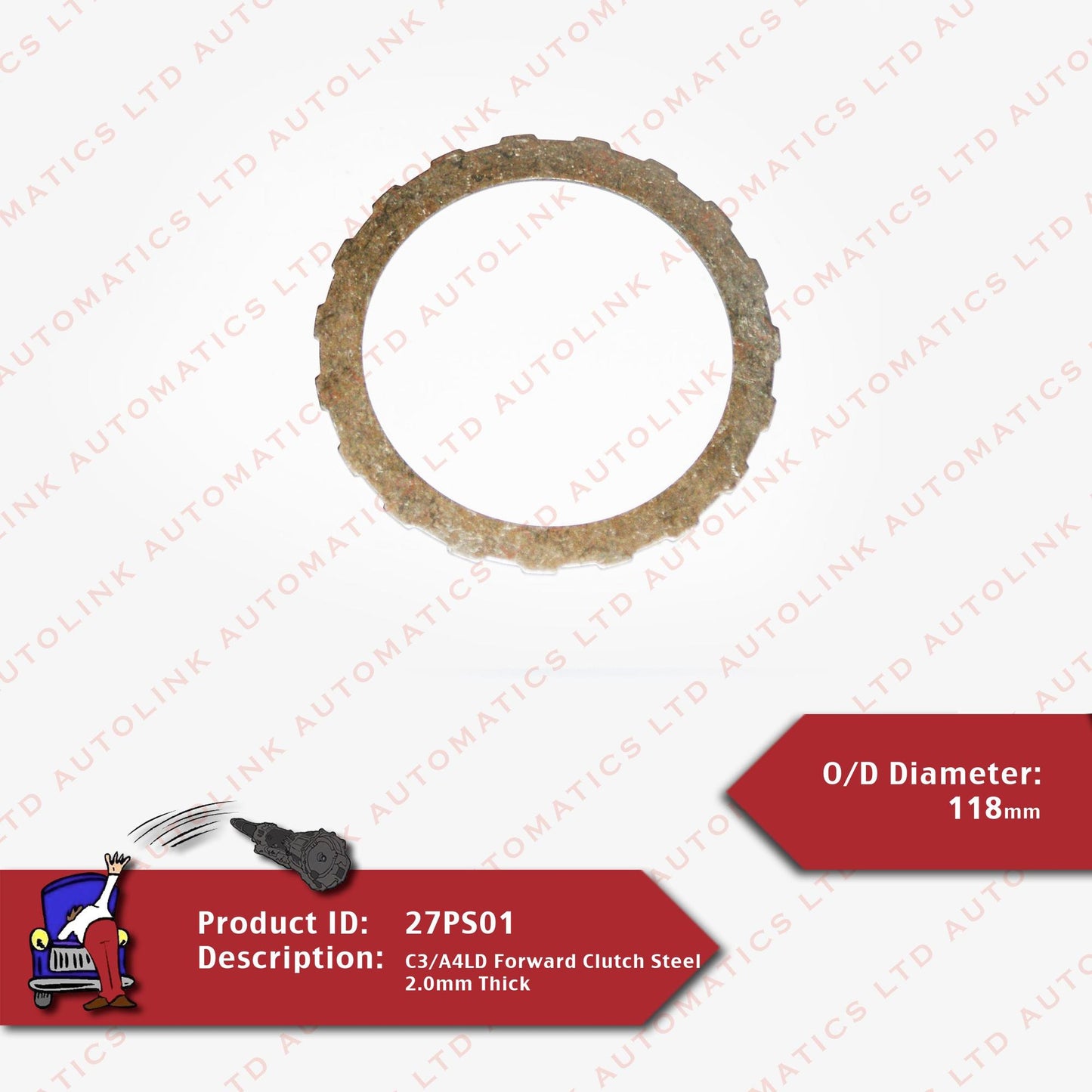 C3/A4LD Forward Clutch Steel 2.0mm Thick