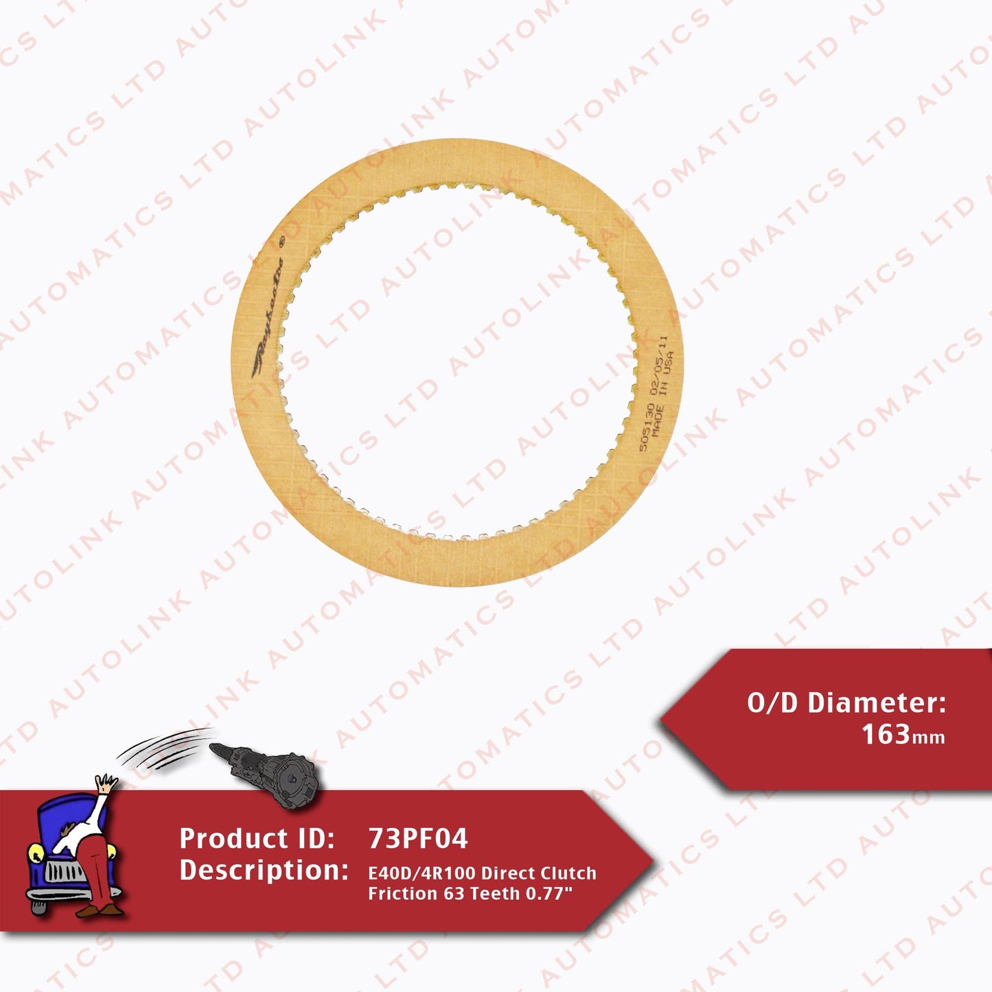 E40D/4R100 Direct Clutch Friction 63 Teeth 0.77"