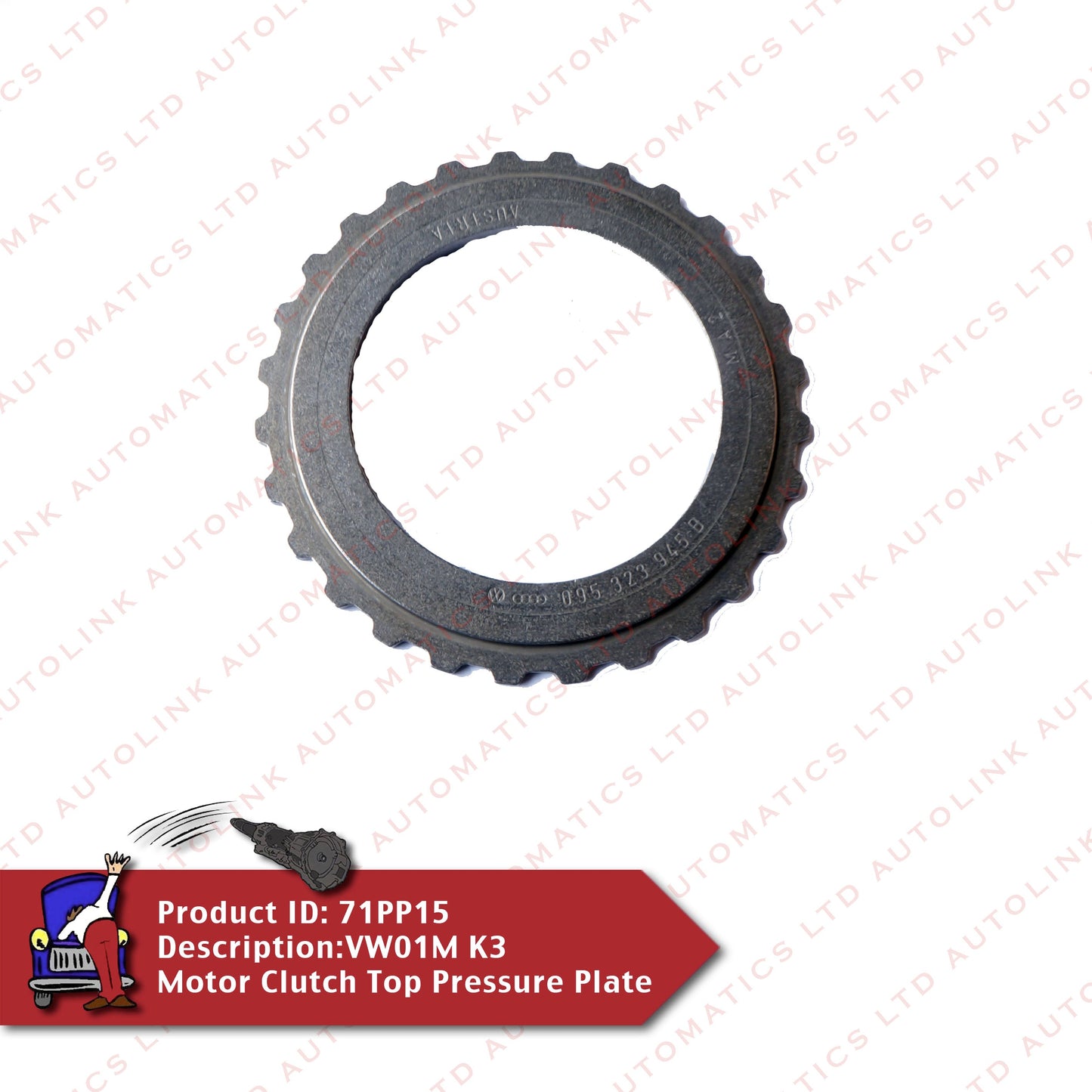 VW01M K3 Motor Clutch Top Pressure Plate