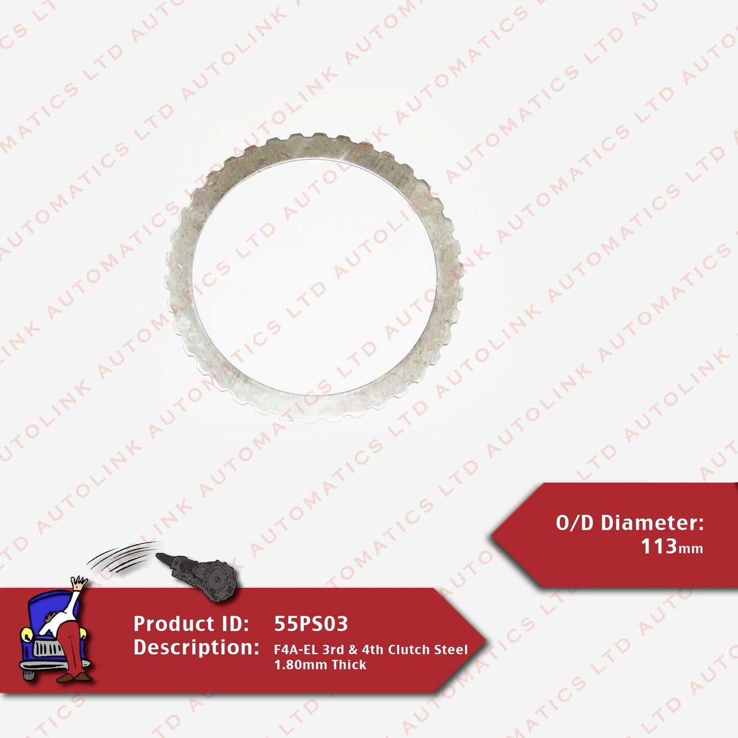 F4A-EL 3rd & 4th Clutch Steel 1.80mm Thick