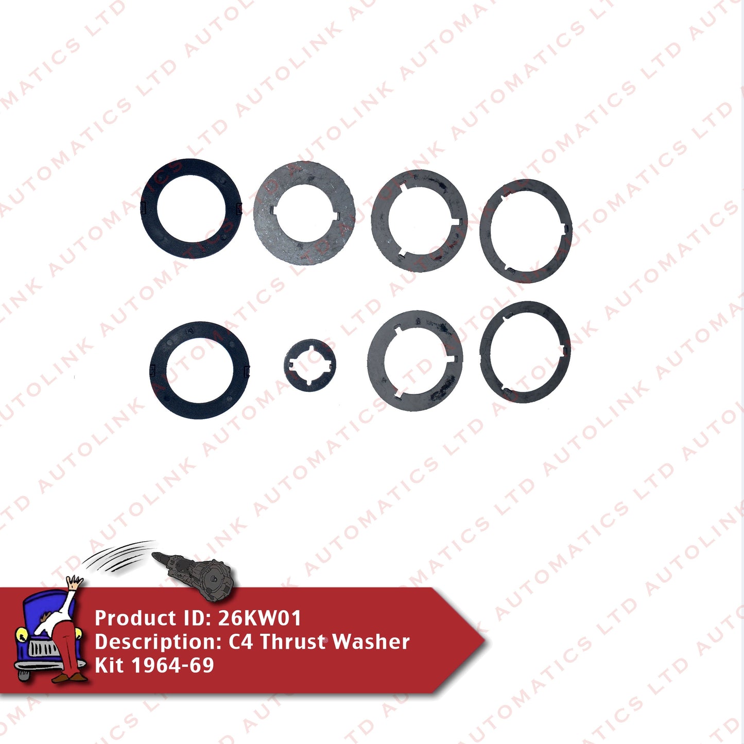 C4 Thrust Washer Kit 1964-69