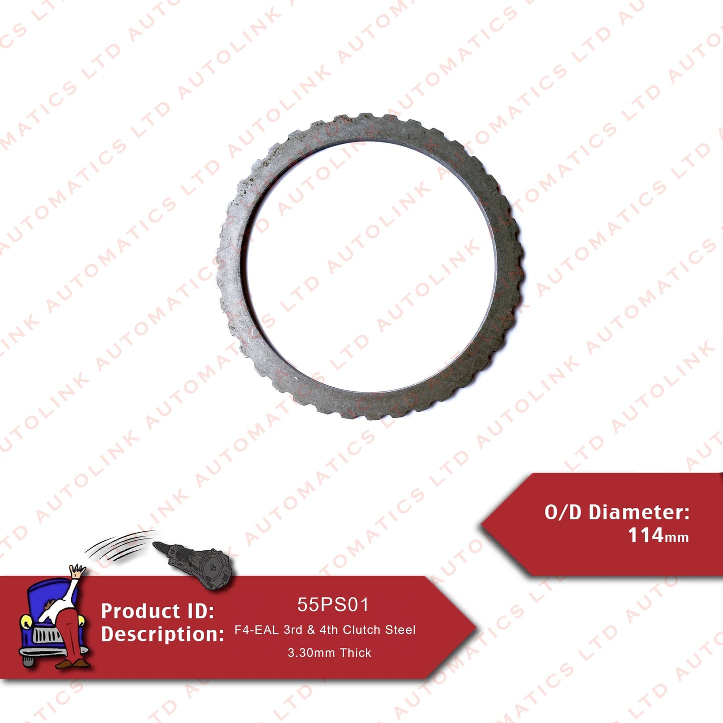 F4-EAL 3rd & 4th Clutch Steel 3.30mm Thick