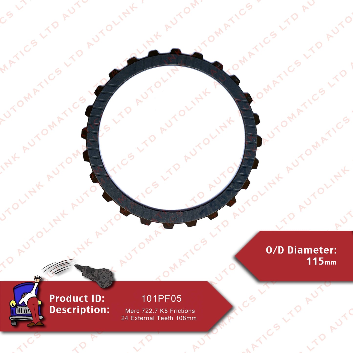 Merc 722.7 K5 Frictions 24 externall teeth 108mm