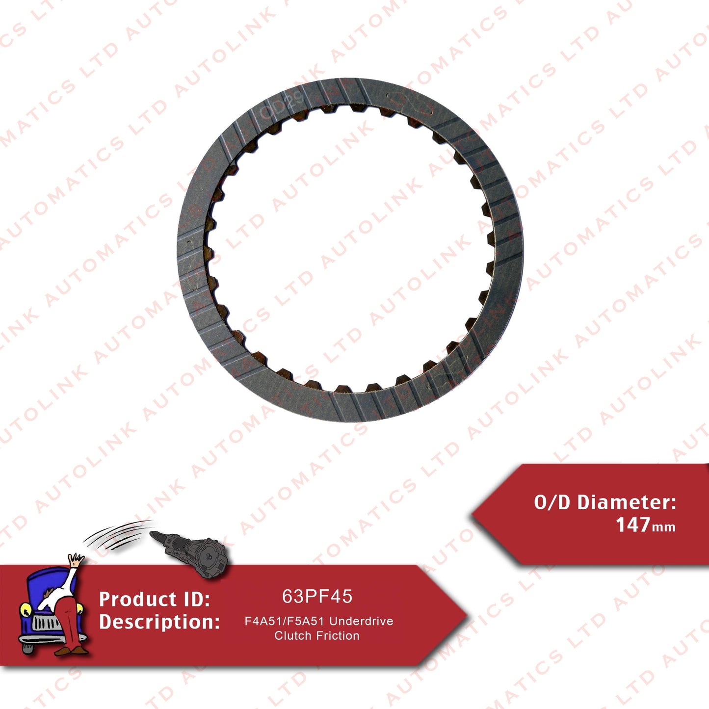 F4A51/V5A51 Underdrive Clutch Friction