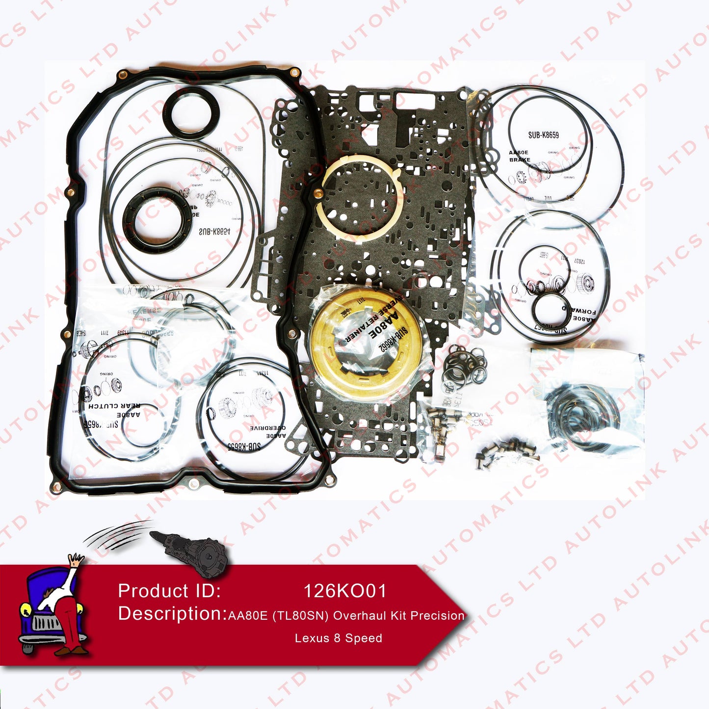 AA80E (TL80SN) Overhaul Kit Precision Lexus 8 Speed