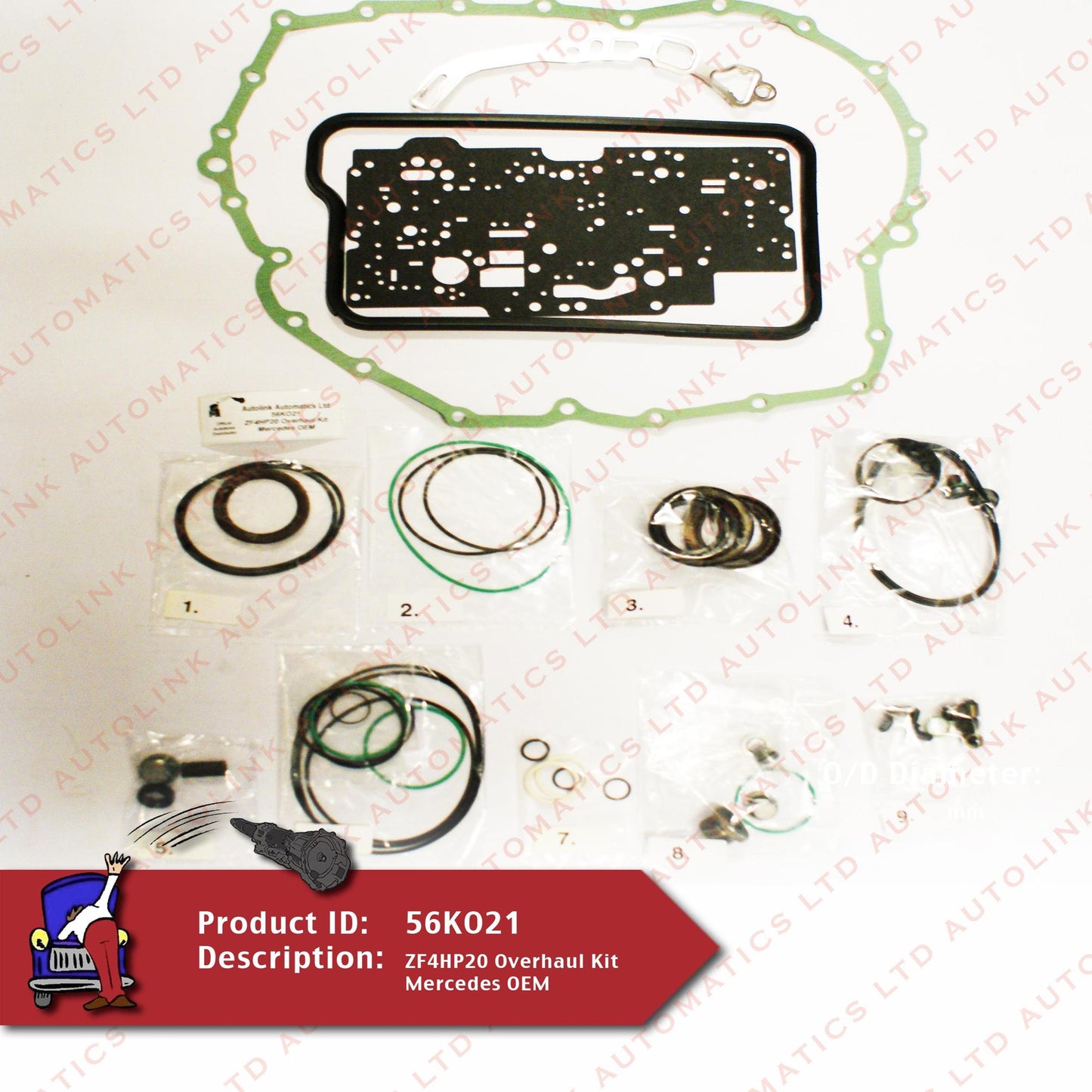 ZF4HP20 Overhaul Kit Mercedes OEM