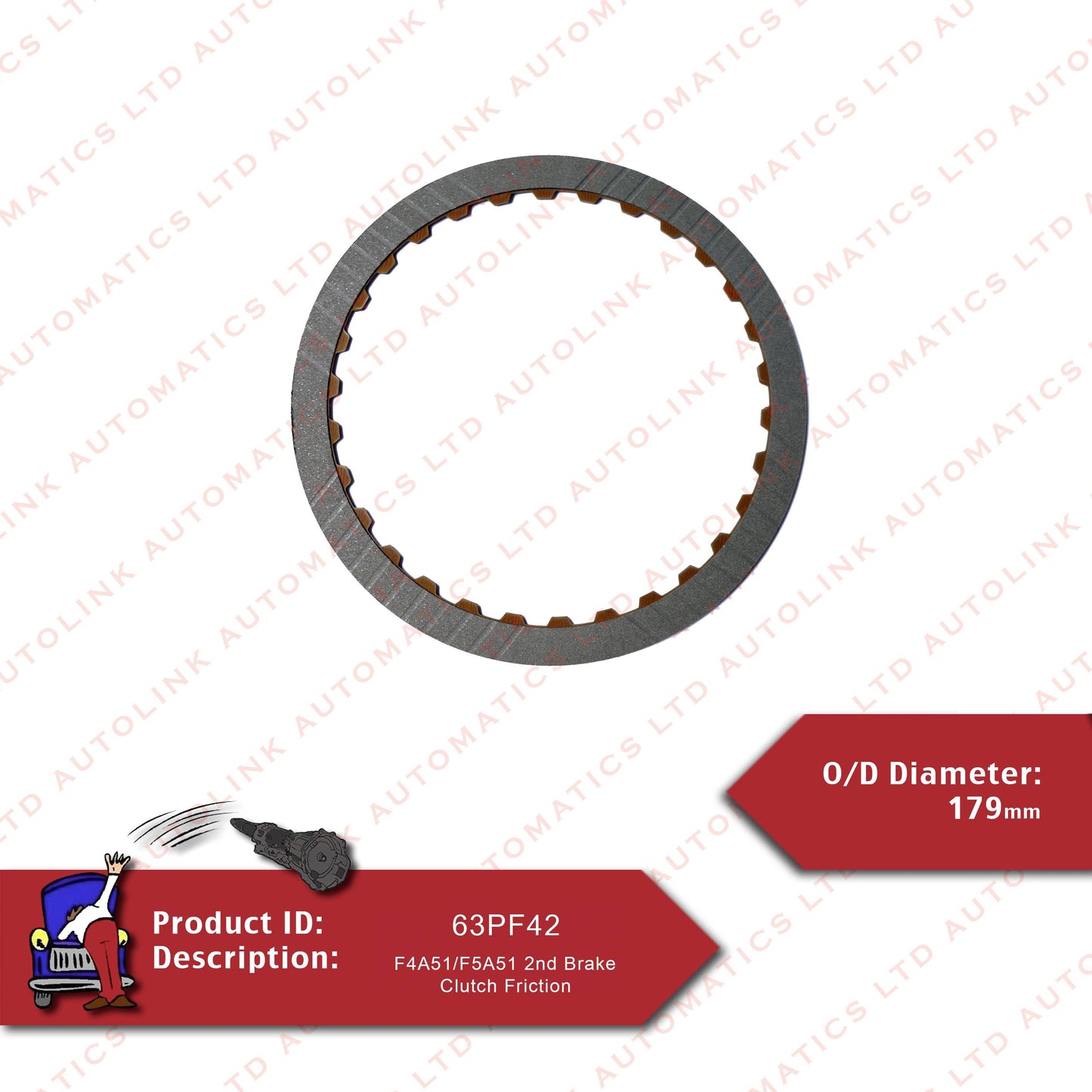 F4A51/F5A51 2nd Brake Clutch Friction