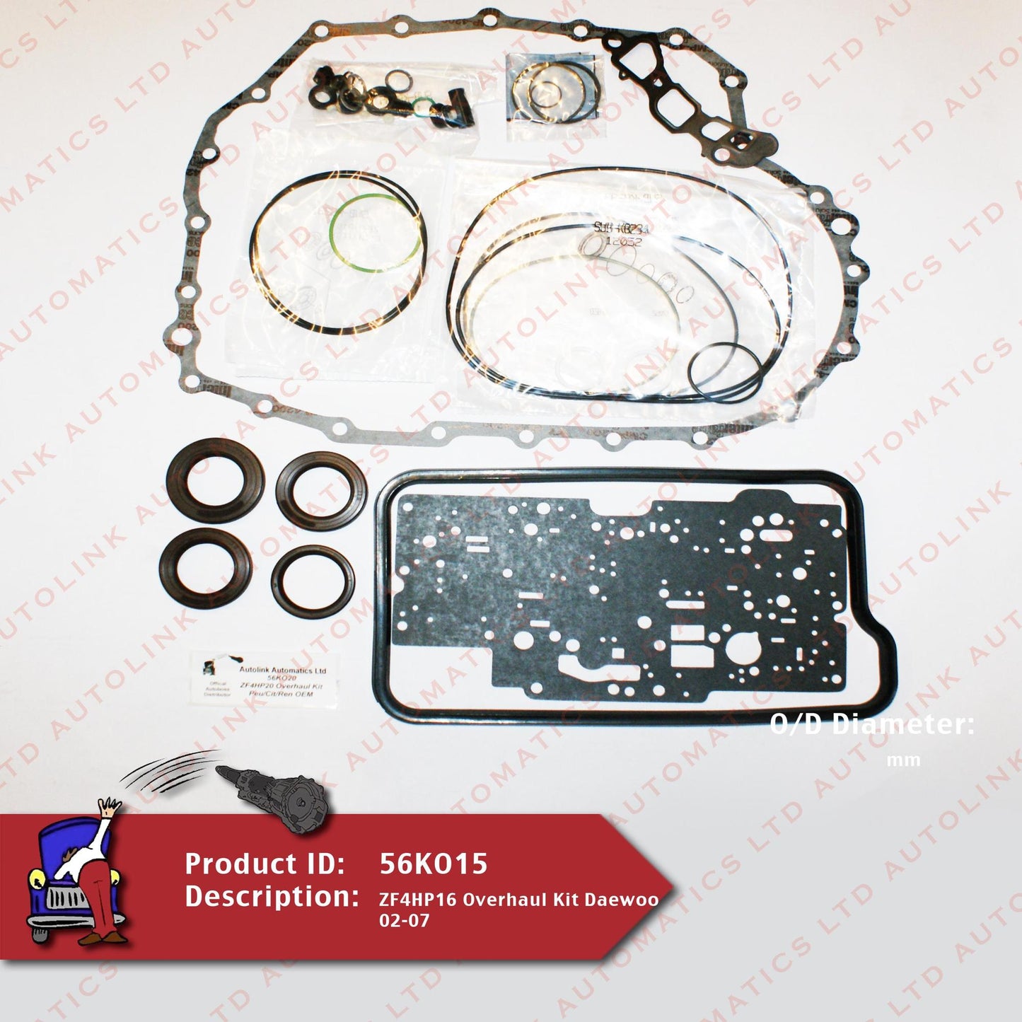 ZF4HP16 Overhaul Kit Daewoo 02-07