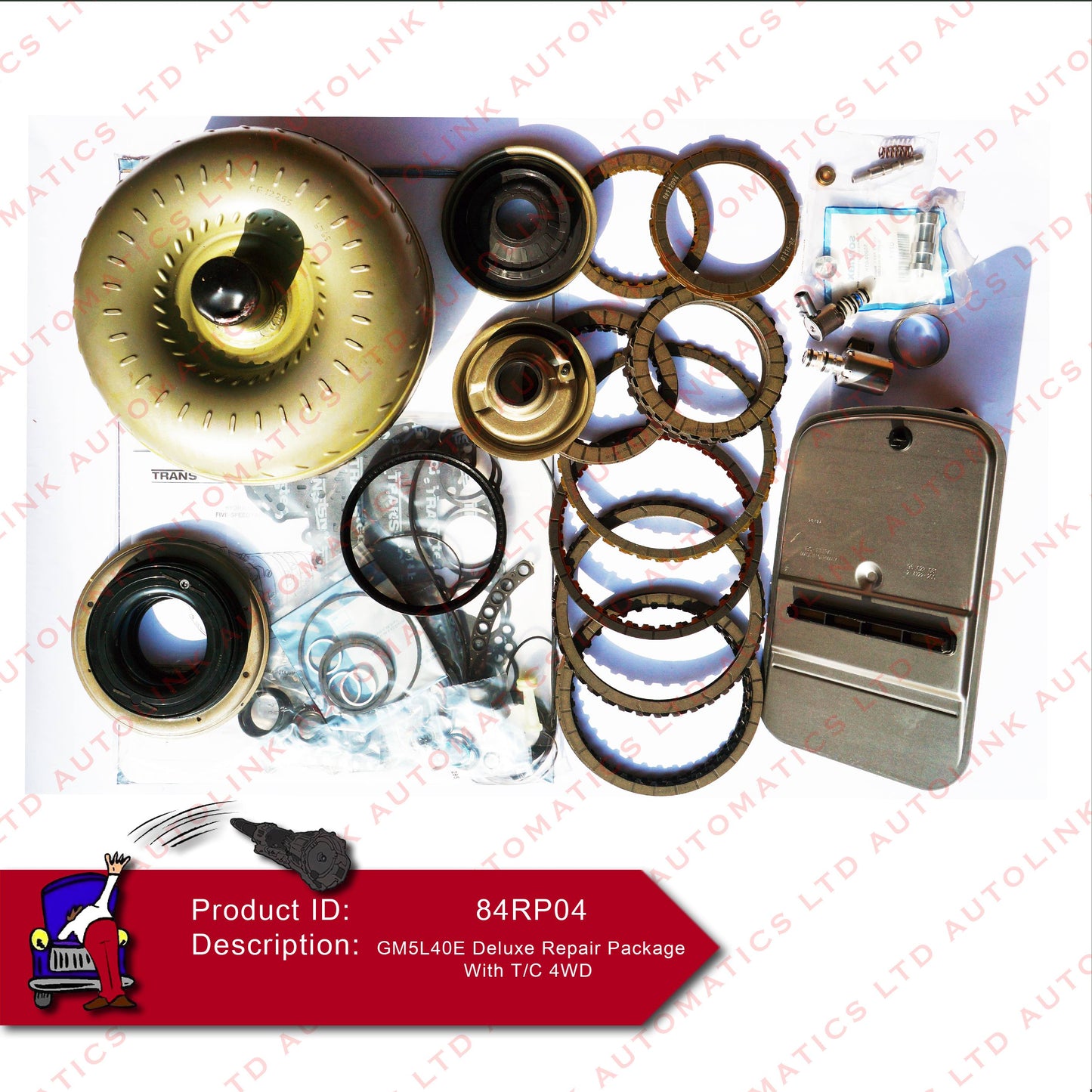 GM5L40E Deluxe Repair Package With T/C 4wd