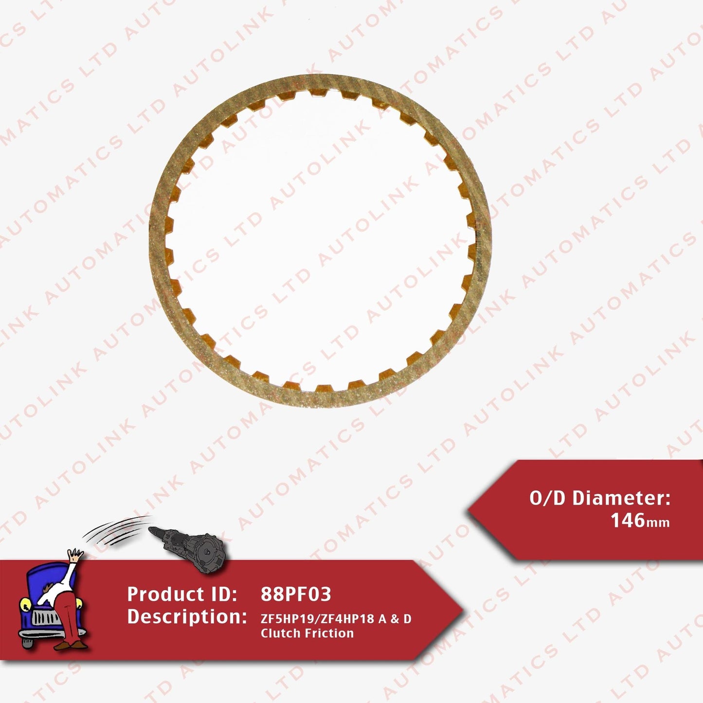 ZF5HP19/ZF4HP18 A & D Clutch Friction